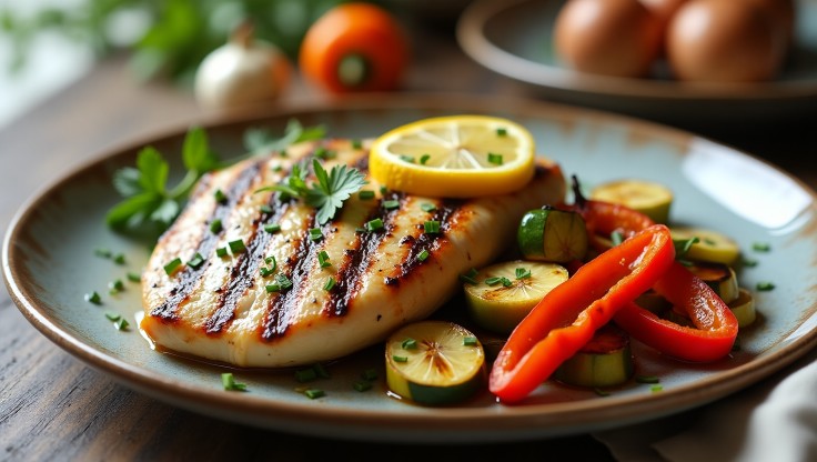 Dinner recipe :Grilled Lemon Chicken with Veggies