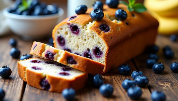 Banana Bread Recipes : Blueberry Banana Bread