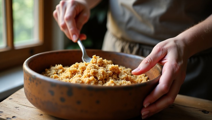Blueberry Rustic Crumble Recipe with Oats